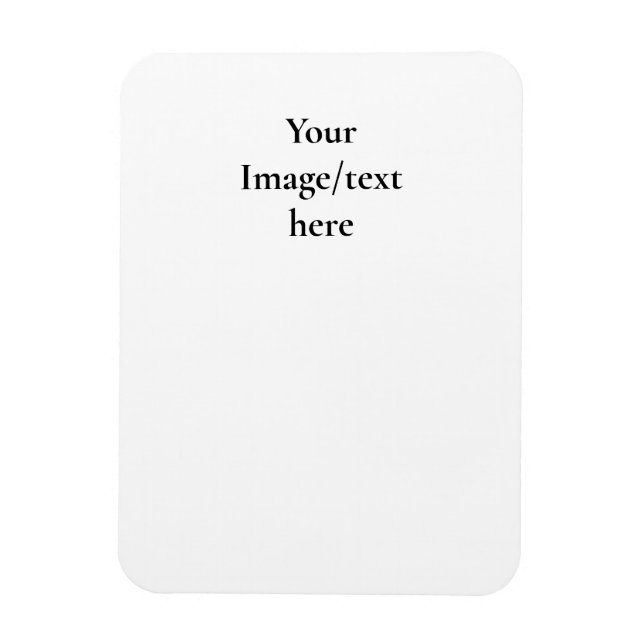 Customisable Design Template | Upload Your Own Art Magnet (Vertical)