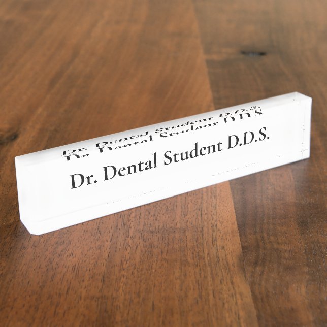 Customisable Desk Name Plate (Side)