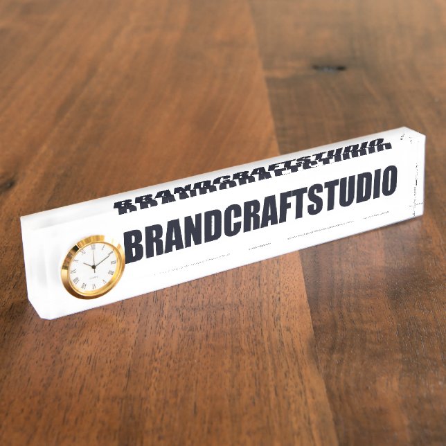 Customisable Desk Name Plate (Side)