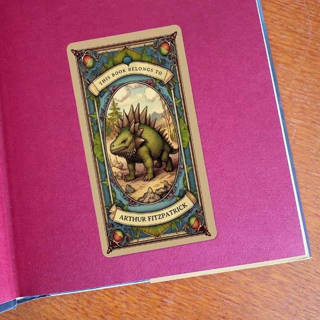 Customisable Dinosaur Bookplate (Creator Uploaded)