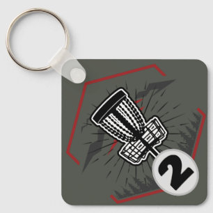 Customisable Disc Golf Bag Tag Key Ring