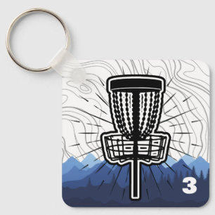 Customisable Disc Golf Bag Tag Key Ring
