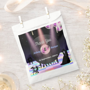 Customisable Disco Wedding Favour Bag