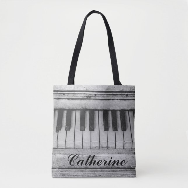 Customisable Distressed Vintage Piano Bag (Front)
