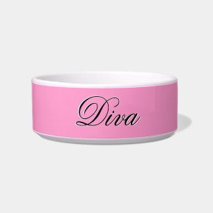Customisable Diva Pet Bowl For Your Cat