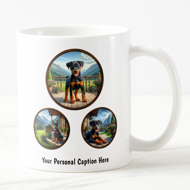 Customisable Doberman Pinscher Puppy  Coffee Mug (Creator Uploaded)