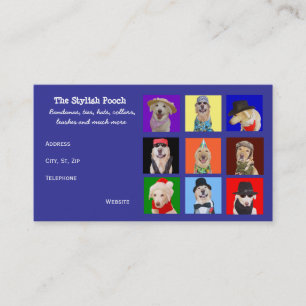 Customisable Dog Accessories Business Card