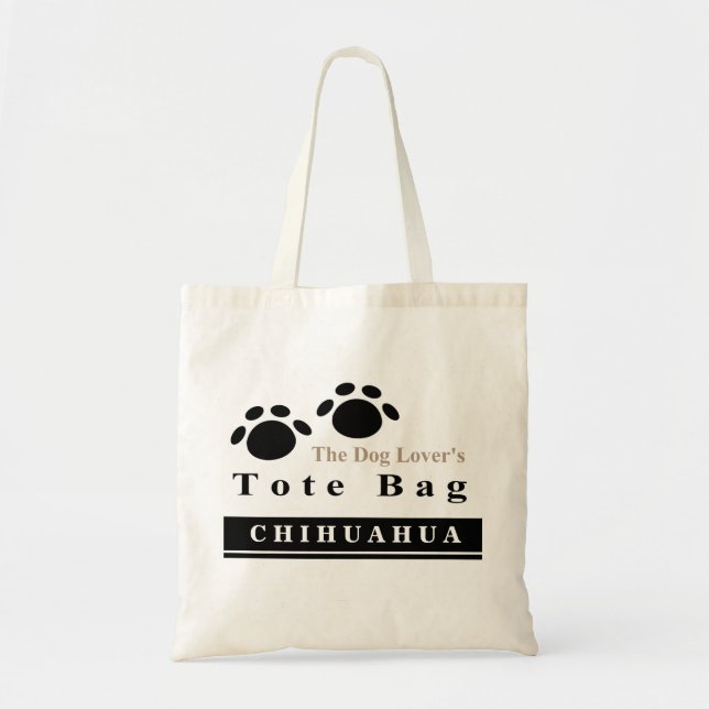 Customisable Dog Lover Tote Bags (Front)