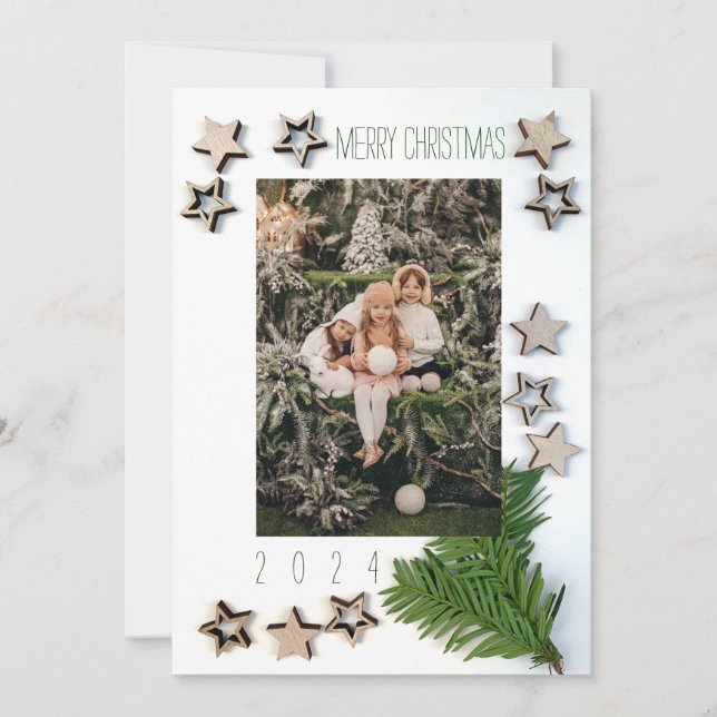 Customisable Double Sided Christmas Photo Card  (Front)