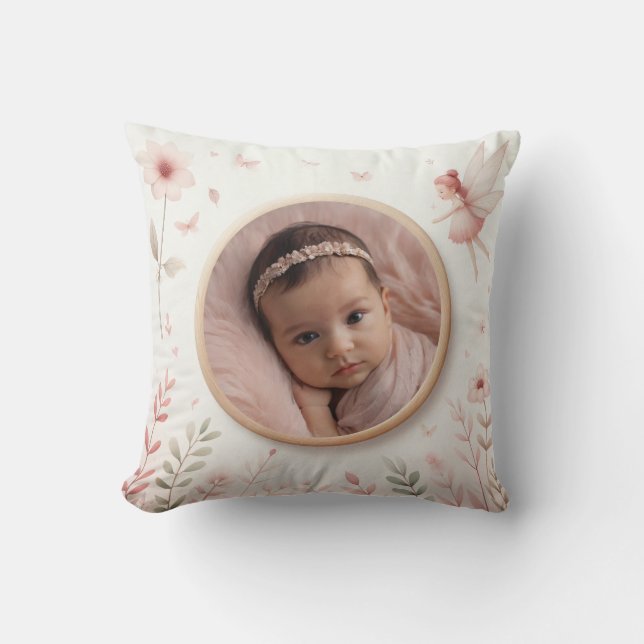 Customisable Double-Sided Pillow with Fairy Frame (Front)