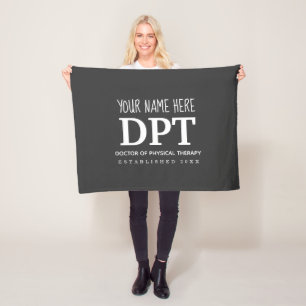 Customisable DPT Physical Therapy Fleece Blanket