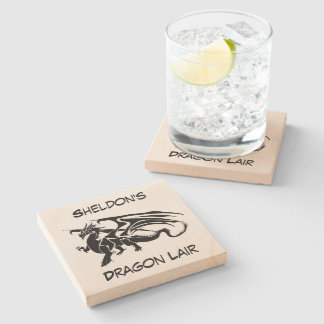 Customisable Dragon Lair Stone Coaster