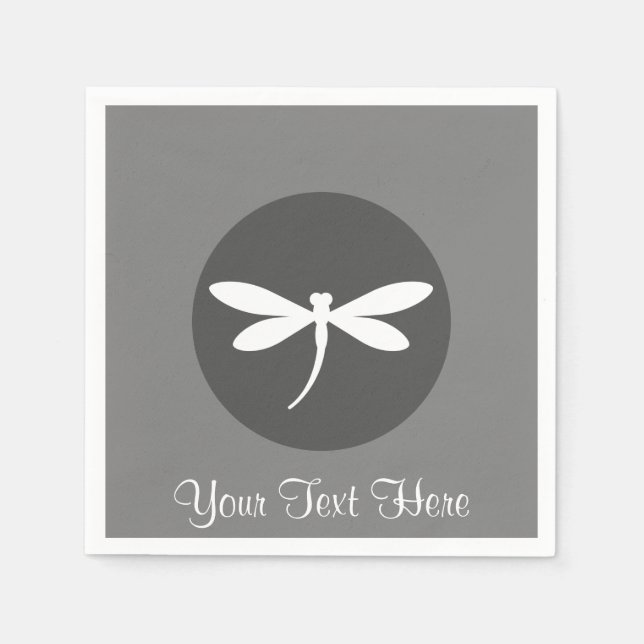 Customisable Dragonfly Napkins (Front)