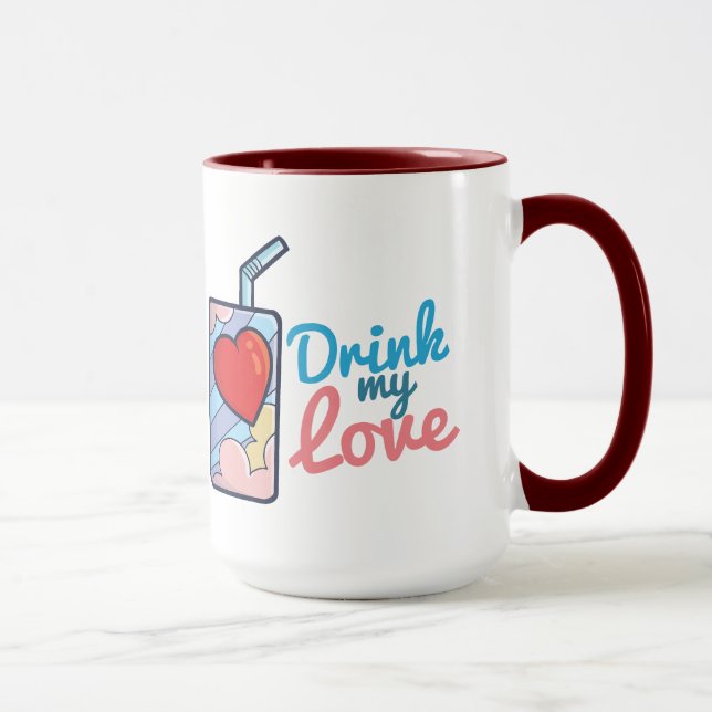 Customisable Drink My Love Mug (Right)