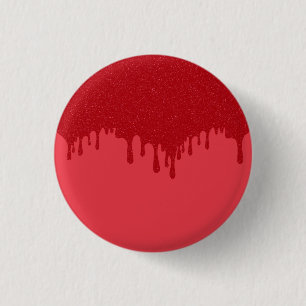 Customisable Dripping Red Button – Tomato Red