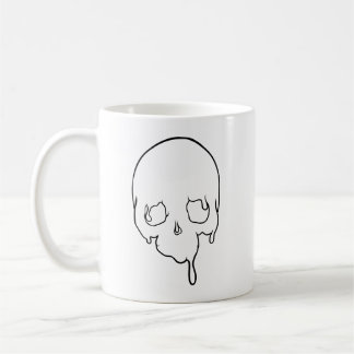 Customisable Dripping Skull Outline Coffee Mug