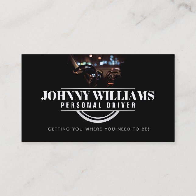Customisable Driver Business Cards (Front)