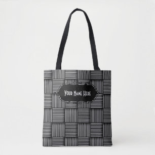 Customisable Drum Stick Crosshatch Tote Bag