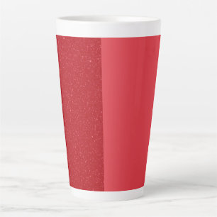 Customisable Dual Tomato Red Latte Mug