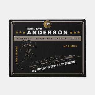Customisable dynamic Sprinter design for gyms Doormat