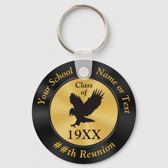 Customisable Eagle Inexpensive Class Reunion Ideas Key Ring (Front)