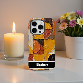 Customisable Earthy Mosaic Phone Cover