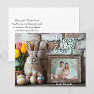Customisable 🐇Easter Egg-scape Holiday Postcard