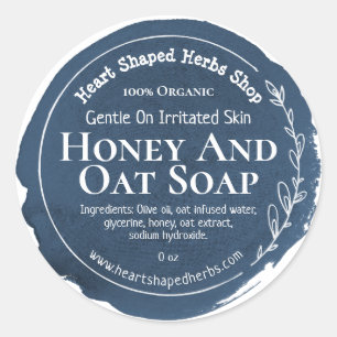 Customisable Eco Soap Label Handmade Business