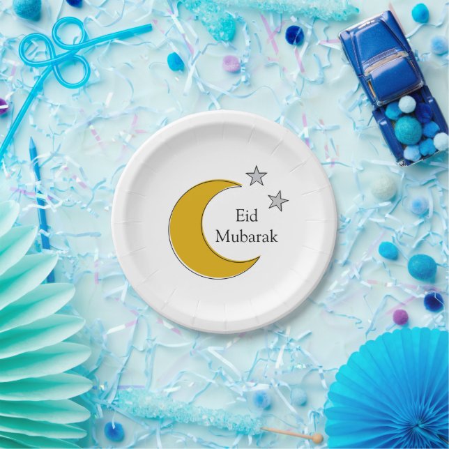 Customisable Eid Paper Plates (Party)