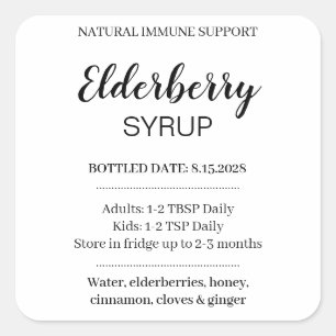 Customisable Elderberry Syrup Label ZEB_03b