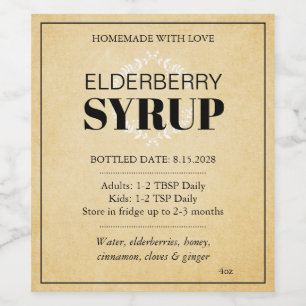 Customisable Elderberry Syrup Label ZEB_04a