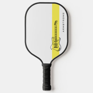 Customisable Electric Guitar Modern Minimal Name Pickleball Paddle
