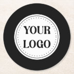 Customisable, elegant, bold & refined round paper coaster<br><div class="desc">This design is accessible to all. Feel free to customise the logo,  images,  Stylish  Design,  Text,  and colours according to your preferences. Thank you very much.</div>
