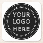 Customisable, elegant, bold & refined square paper coaster<br><div class="desc">This design is accessible to all. Feel free to customise the logo,  images,  Stylish  Design,  Text,  and colours according to your preferences. Thank you very much.</div>