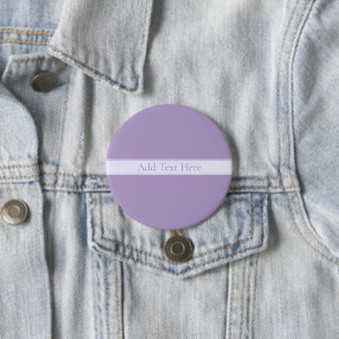 Customisable Elegant Light Lavender Purple 7.5 Cm Round Badge