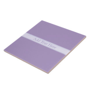 Customisable Elegant Light Lavender Purple Ceramic Tile