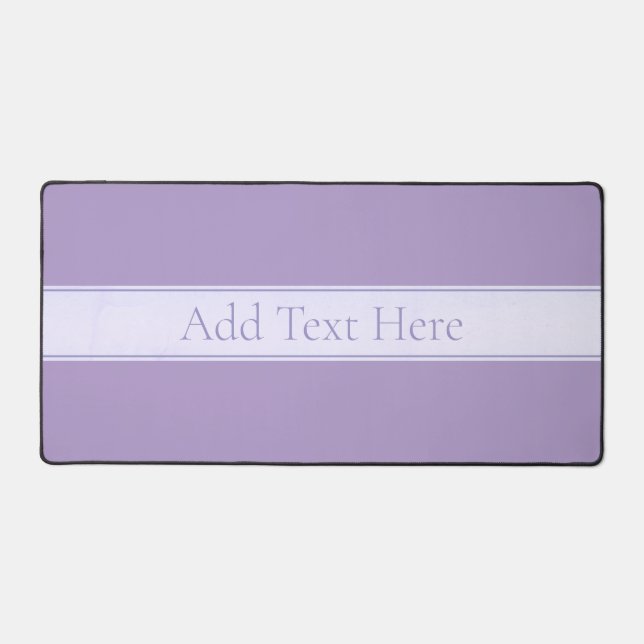 Customisable Elegant Light Lavender Purple Desk Mat (Front)