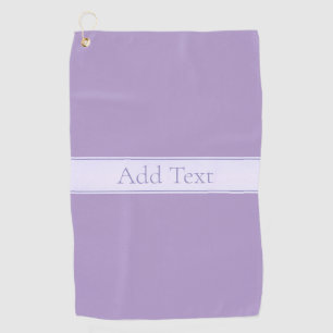 Customisable Elegant Light Lavender Purple Golf Towel