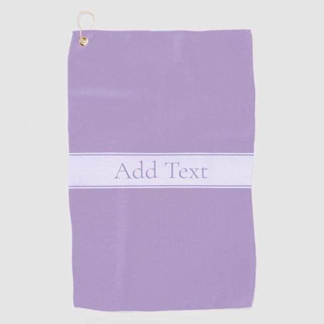 Customisable Elegant Light Lavender Purple Golf Towel (Front)