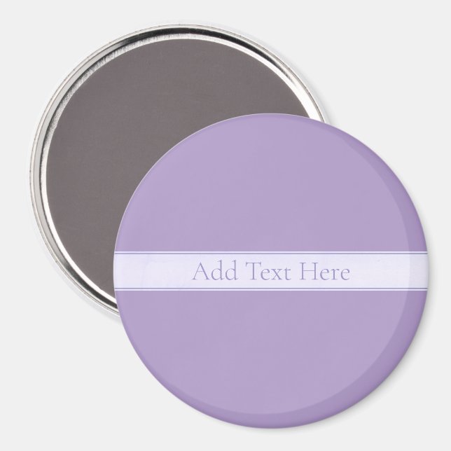 Customisable Elegant Light Lavender Purple Magnet (Front/Back)
