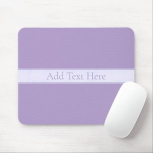 Customisable Elegant Light Lavender Purple Mouse Pad