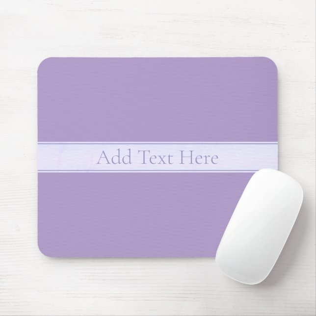 Customisable Elegant Light Lavender Purple Mouse Pad (With Mouse)