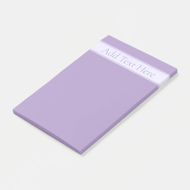 Customisable Elegant Light Lavender Purple Post-it Notes (Angled)