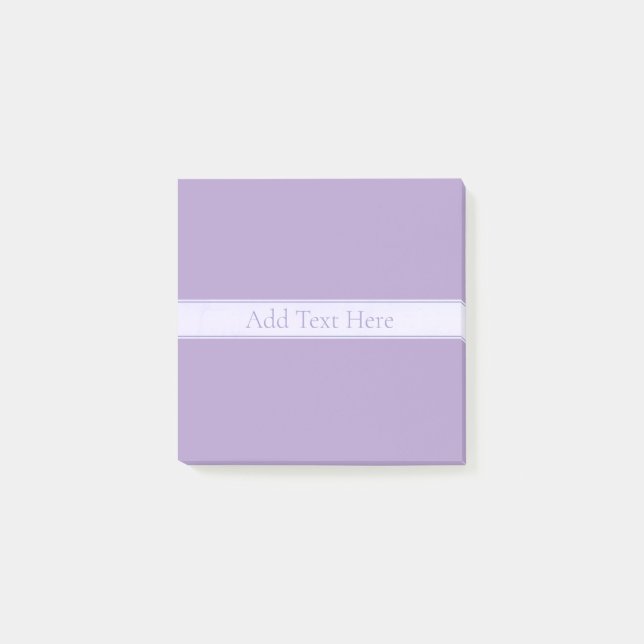 Customisable Elegant Light Lavender Purple Post-it Notes (Front)