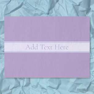 Customisable Elegant Light Lavender Purple Tissue Paper