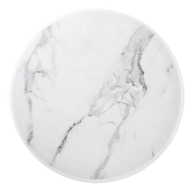 Customisable Elegant Marble Ceramic Knob (Front)