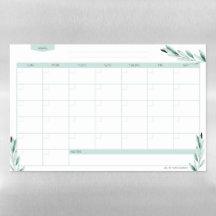 Customisable Elegant Watercolor Calendar