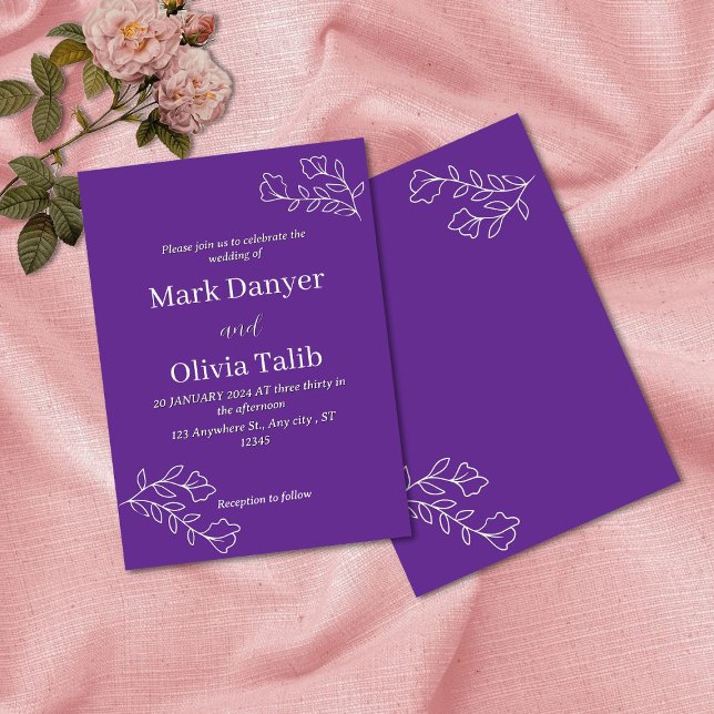 Customisable Elegant Wedding Invite (Creator Uploaded)
