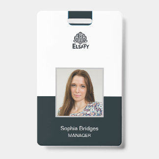 customisable Employee ID Card Badge