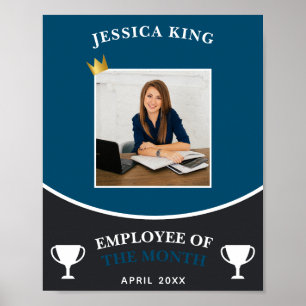 Customisable Employee Of The Month Picture Poster